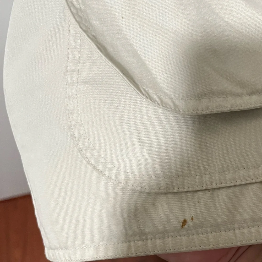 J. Crew Cream Barn Jacket with Brown Corduroy Collar